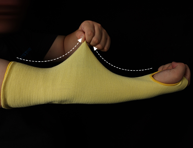 科旭芳綸防火防割護(hù)臂SK-46：把“安全鎧甲”戴在手上，工業(yè)防護(hù)再無死角！